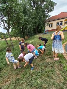 Tücsökvadászat az udvaron