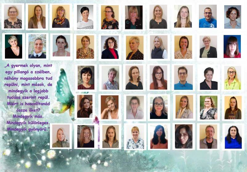 A képen a Szolnoki Tagintézményünk munkatársainak tablóképe látható.